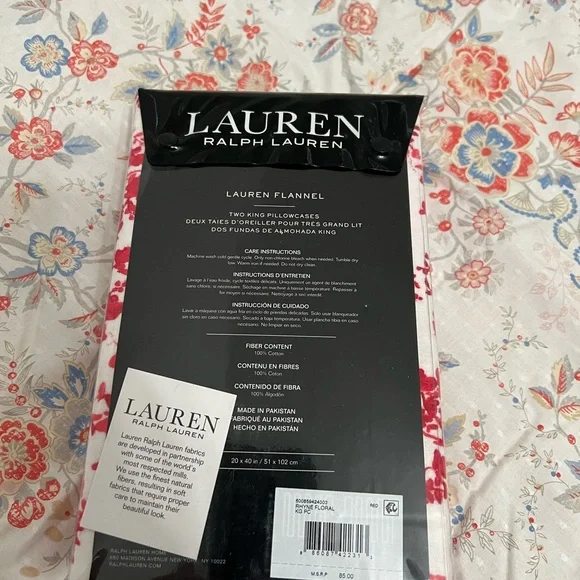Ralph Lauren King pillowcases (pair in package). - Picture 2 of 4